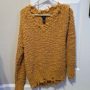 thick cozy cute yellow sweater